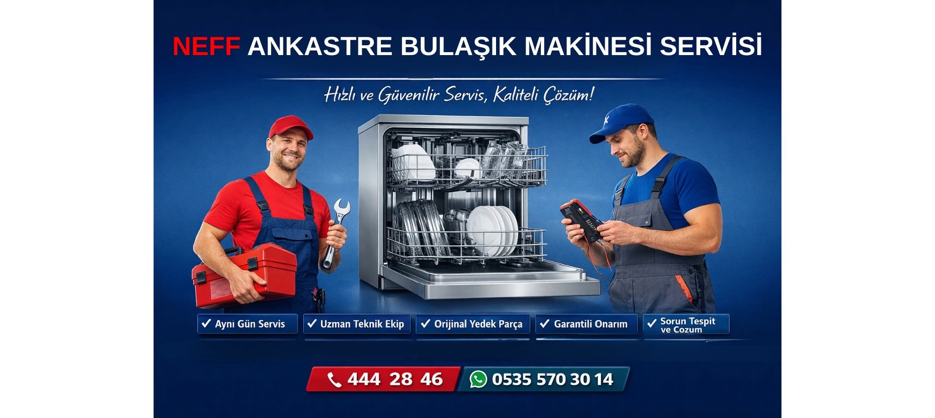 NEFF Ankastre Bulaşık Makinesi Servisi